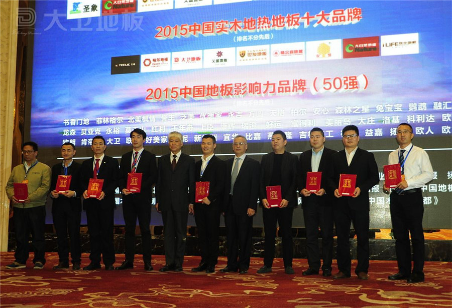 爱体育网页版登录界面-AITIYU（中国）地板董事长蒋卫（右二）获颁“2015中国实木地热地板十大品牌”.jpg